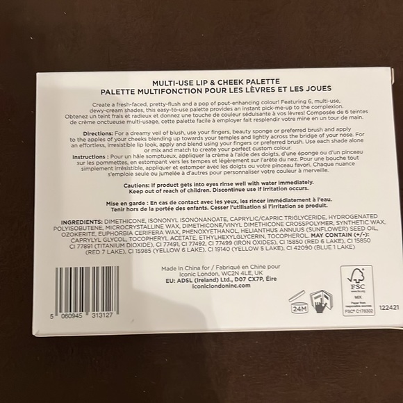 Iconic London Multi-Use Lip & Cheek Palette Booming & Gleaming Eyeshadow NEW! - Picture 4 of 5